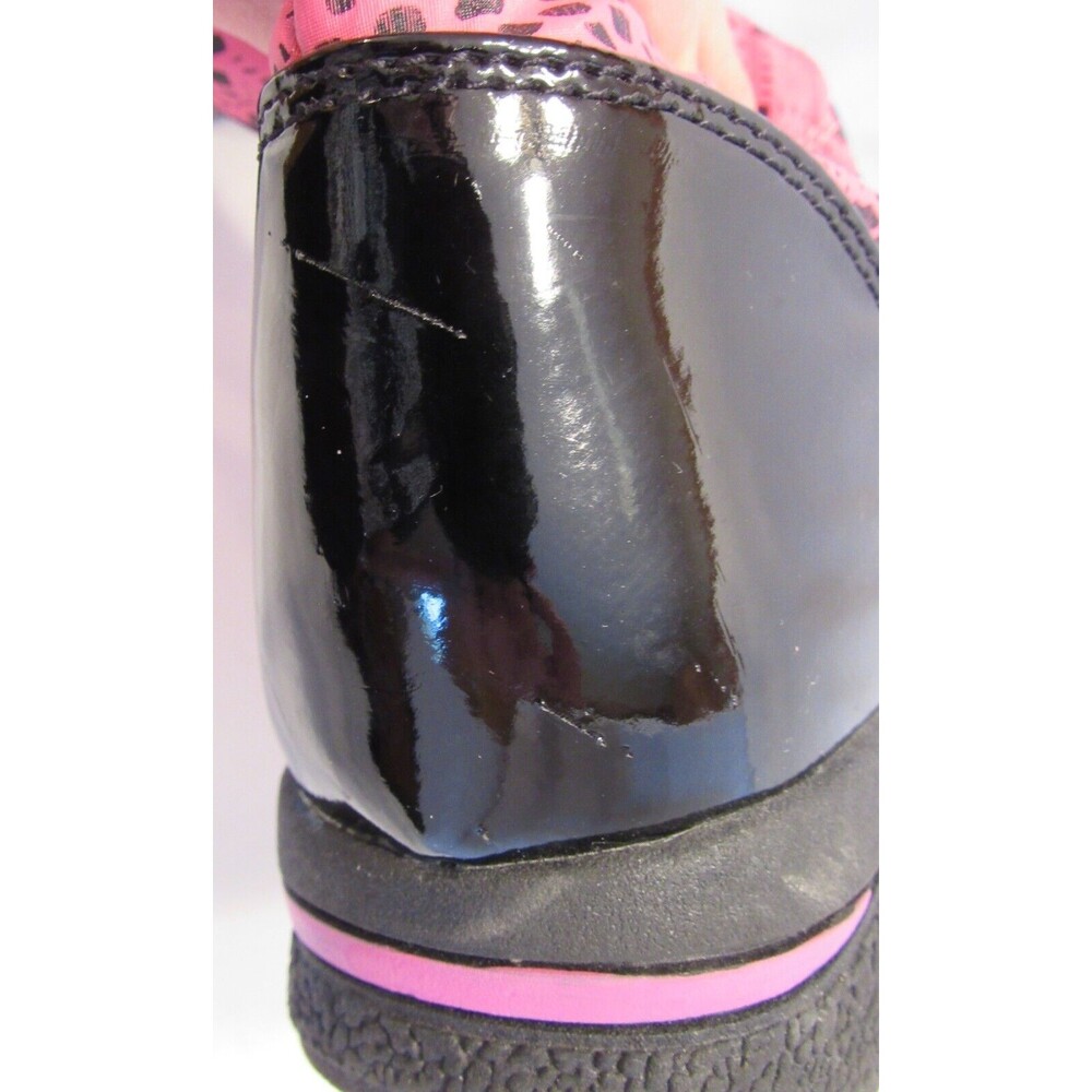 Totes Winter Boots Black and Pink Faux Fur Lined Side Zip Size 6M - Picture 8 of 10